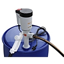 Pompe électrique CEMO, pour fût, profondeur d'immersion de 1 000 mm, moteur 230 V, 450 W, tuyau en PVC de 2 m, pistolet de distribution