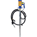 Pompe vide-fût électrique JP-280 ALU 1000, pour gazole et huiles, 112 l/min, tuyau, 2 colliers de serrage et pistolet