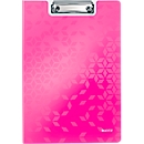 Porte-bloc Active Wow LEITZ®, format A4, PP, avec arceau, rose