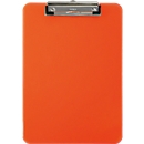 Porte-bloc MAUL, format A4, plastique, avec œillet de suspension, orange néon-transparent