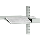 Porte-clavier Packpool, avec surface pour la souris, chanfreiné à l'avant, l. 690 mm