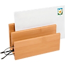 Porte-lettres bambou Wedo, 2 casiers, très solide
