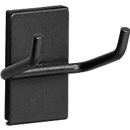 Porte-outils WFI, magnétique, 2 crochets, L 50 x l 40 x H 50 mm, acier, noir, 2 pièces