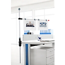 Porte-plans de bureau, gris clair