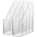 Porte-revues HAN, largeur 76 mm, plastique, 2 p., translucide-transparent