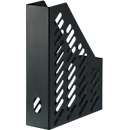 Porte-revues KARMA, A4/C4, 100% matériaux recyclés, L 76 x P 246 x H 315 mm, noir