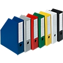 Porte-revues, largeur 80 mm, PVC, 5 p., jaune
