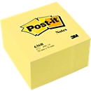 POST-IT notas adhesivas 653 cubos, 76 x 76 mm, autoadhesivas, removibles, embalaje sin celofán, 450 hojas, amarillo