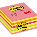 POST-IT notitieblaadjes kubus, 76 x 76 mm, neonroze