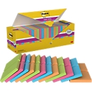 Post-it® Super Sticky Notes 654SE24P Sparpaket, 76 x 76 mm, 24 x 90 Blatt, farbsortiert, blanko