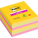 Post-it® Super Sticky Notes Carnival 675-6SS-CARN, 101 x 101 mm, colored &amp; lined, 6 pads á 90 sheets