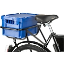 Postbox für Transport- und Lastenfahrrad, aus Kunststoff, ohne Deckel, blau