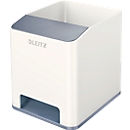 Pot à crayons WOW Sound Leitz, 1 compartiment, compartiment smartphone avec amplificateur de son, blanc/gris