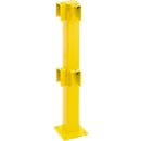 Poteau, angle 90 °, 1000 mm, revêtement, jaune