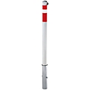 Poteau de délimitation, amovible, avec serrure à clé triangulaire pompiers
