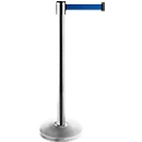 Poteau de sangle ALLROUNDLINE, en acier inoxydable, dimensions de la sangle L 3500 x l 50 mm, set de 2, bleu