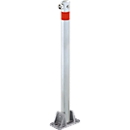 Potelet de parking avec serrure à cylindre pompier triangulaire