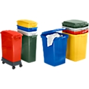 Poubelle - 60 L - gris - couvercle disponible séparément