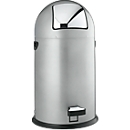 Poubelle à pédale, acier, 22 L