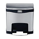 Poubelle à pédale Step On Slim Jim® en inox, 15 L, noir