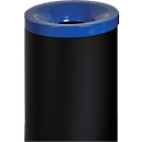 Poubelle de sécurité Grisu Color, 90 L, noir/bleu