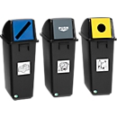 Poubelle pour tri sélectif - 58 L - déchets ménagers