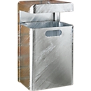 Poubelle murale, 35 L, galvanisé