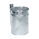 Poubelle murale, 35 litres, Ø 330 x H 430 mm, en acier galvanisé