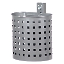Poubelle, perforé, thermolaqué