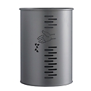 Poubelle PIVO, rond, 22 L, gris manganèse