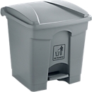 Poubelle pour tri sélectif, 30 L, gris