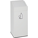 Poubelle pour tri sélectif VAR, volume 45 L, blanc