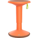 Pouf ECO UPis1, plastique bio-sourcé, Ø 330 x H 450-630 mm, orange pastel
