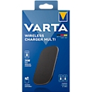 Powerbank Varta Multi 20 W, kabelloses Laden, Dual-Coil-Technologie, bis 20 W, USB Type C, B 120 x T 31 x H 230 mm, schwarz