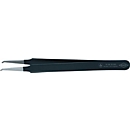 Precisie-pincet L. 120 mm, 45 graden, gewogen, roestvrij, antimagnetisch