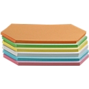 Presentation cards, rhombic, 95 x 205 mm, 250 pieces, assorted colours