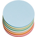 Presentation cards, round, ø 140 mm, assorted colours, 250 pieces