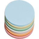 Presentation cards, round, ø 95 mm, 250 pieces, assorted colours