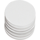 Presentation cards, round, ø 95 mm, 250 pieces, white