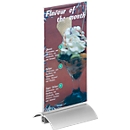 Présentoir de table DURABLE, support en acrylique et pied en aluminium, format long