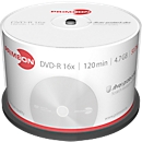 PRIMEON DVD-R, tot 16-voudig, 4,7 GB/120 min, spindel met 50 stuks