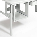 Printer table top TPB series, extendable up to 500 mm, for printer W 400 x D 500 x H 415 mm