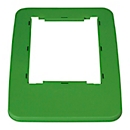 Probbax dekselframe, voor recyclingbakken uit de MixMatch-serie met volumes van 60 en 80 liter, L 325 x B 455 x H 20 mm, polypropeen, groen
