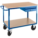 Profi workbench on castors with drawers, 1250 x 700 x 950 mm