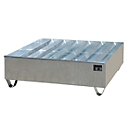Profiellekbak type PW vlg. StawaR, voor 4 vaten, 410 l, 92 kg, gegalvaniseerd