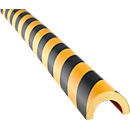 Profil de protection haute visibilité Modèle 350, mousse de polyuréthane, jaune/noir, longueur 1 mètre