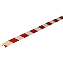 Profilé de protection d'angle type E, mètre linéaire, blanc/rouge