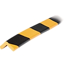 Profilé de protection d'angle type E, mètre linéaire, jaune/noir