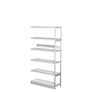 PROGRESS 500 T complete shelving unit, additional module, without rear wall, H 1900 x W 950 x D 340 mm