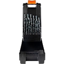 Projahn Spiralbohrer-Set, HSS-G, 25-teilig, Ø 1–13 mm / 0,5 mm Schritte, in Bohrerkassette